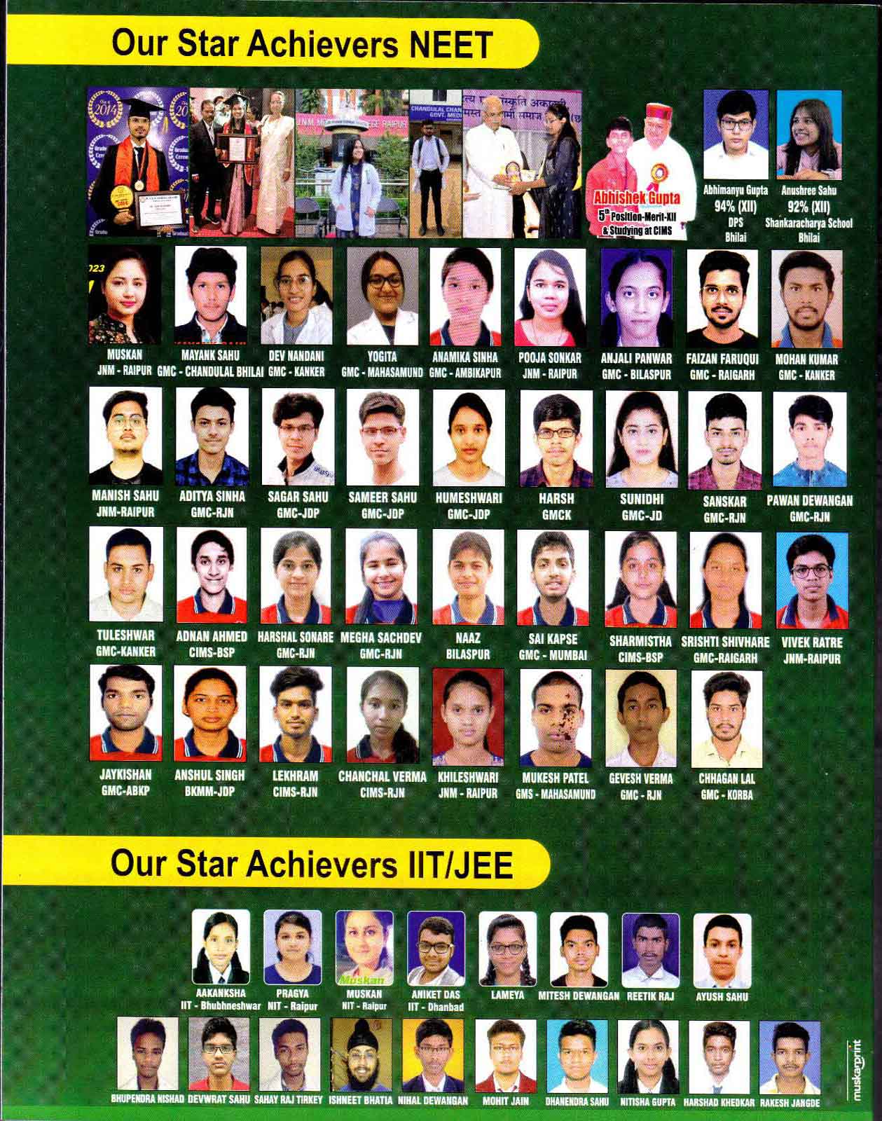 Ruby Physics Bhilai - Our Achievers